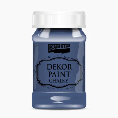 Image de PENTART Couleur de décoration crayeuse, 100 ml, Denim