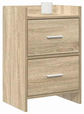 Produktbild von vidaXL Nachttische 2 pcs Sonoma-Eiche 40 x 30 x 60 cm Holzwerkstoff