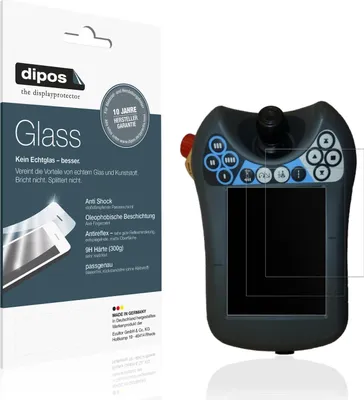 Produktbild von 2x Schutzfolie für  IRC5 FlexPendant TPU4 matt - Anti-Shock 9H Folie dipos Glass Kunststoffglas