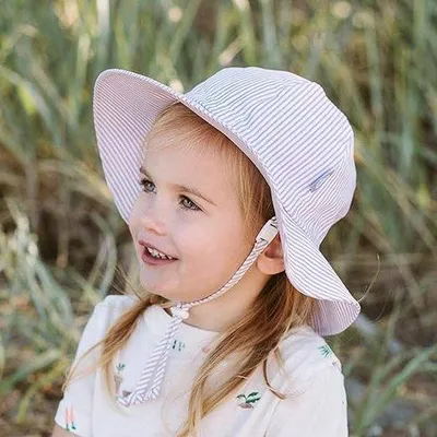 Produktbild von Famanu Sonnenhut für Babys und Kinder, 50+ UPF, verstellbarer Kinnriemen, breiter Rand
