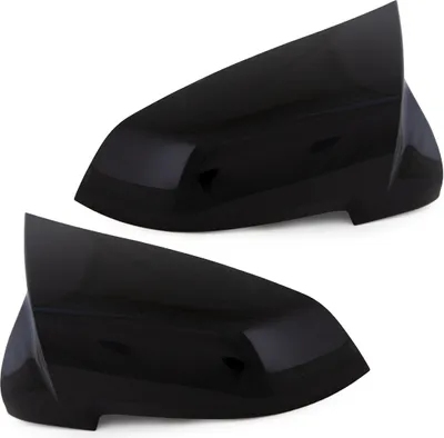 Image de Lot de coques de rétroviseurs noir brillant, compatibles avec les BMW Série 5 F10, F11, F07, F18, F06, F12 et F13