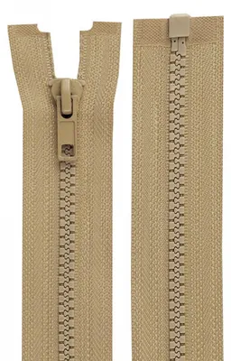 1 Reißverschluss Profil 5mm 50 cm teilbar, Autolock beige
