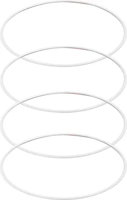 Image de 4 protections de jantes 20 pouces, anti-rayures autocollantes en alliage d'aluminium, blanc
