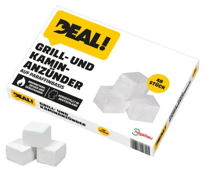 Produktbild von DEAL! Grill- & Kaminanzünder, 48 Würfel, Paraffin