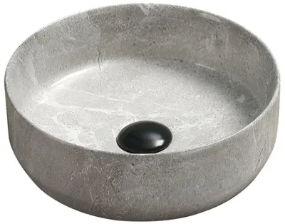 Produktbild von Mexen Felicia Aufsatzwaschbecken 39 x 39 cm, grauer Stein - 21363962