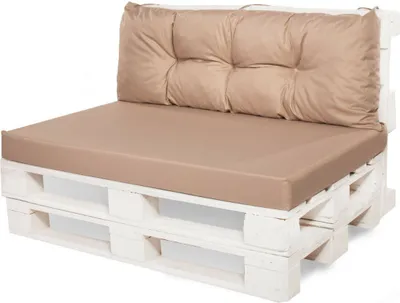 Immagine prodotto di Cuscino per pallet da esterno|set di cuscini per pallet cuscino per seduta 120x80 e cuscino per schienale 120x40cm beige|cuscini per pallet|cuscini per pallet | cuscini per euro pallet | Setgarden
