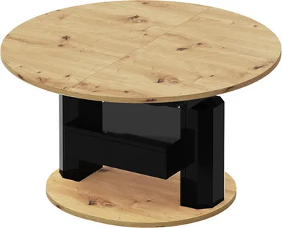 Produktbild von Couchtisch HPM-111 Hochglanz ausziehbar höhenverstellbar mit Schublade