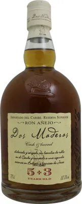 Produktbild von Dos Maderas 5+3 Years Old Double Aged Rum 37,5% Vol. 0,7l