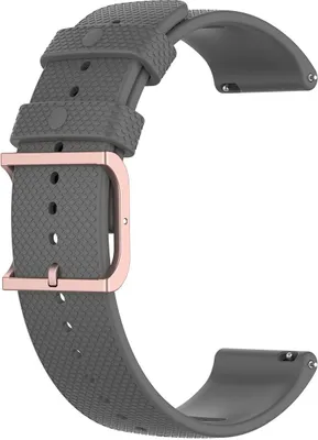 Produktbild von BStrap Silicone Rain Armband für Samsung Galaxy Watch 3 45mm, dark gray