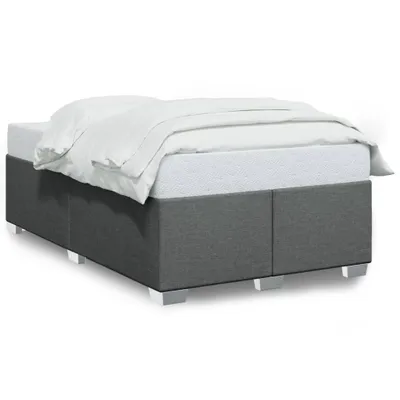 Produktbild von vidaXL Bettgestell ohne Matratze Dunkelgrau 120x190 cm Stoff