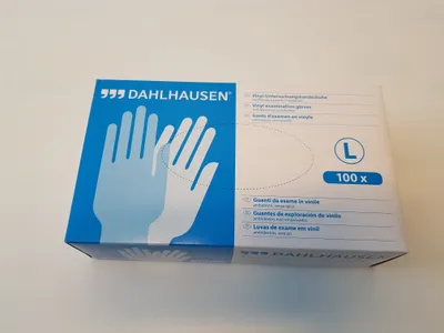 Produktbild von Vinyl Handschuhe ungepudert Gr.L 100 St