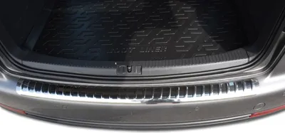 Produktbild von J&J AUTOMOTIVE | Ladekantenschutz Stoßstange Schweller Für Volkswagen Touran 2003-2009, Edelstahl Chrom, Auf Stoßfänger, Hinten, Stoßstangen, Ladekantenschutz, Kofferraum Schutz