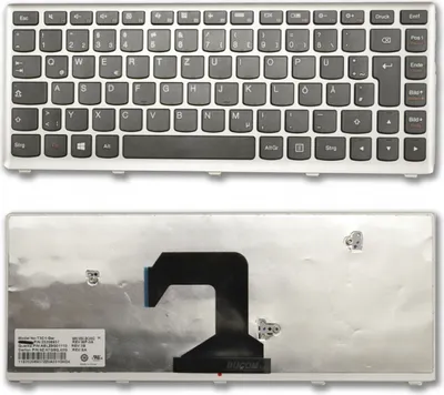 Produktbild von Tastatur für IBM Lenovo IdeaPad U410 Serie DE Rahmen Keyboard silber