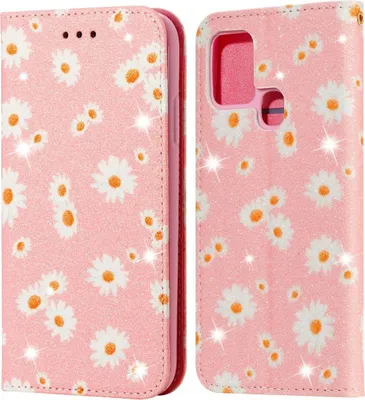 Produktbild von König Design Hülle kompatibel mit Samsung Galaxy A21s Kunstleder Handyhülle - Handy Case Rosa