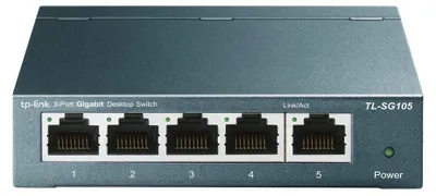 Produktbild von TP-Link TL-SG105, Unmanaged, L2, Gigabit Ethernet (10/100/1000), Vollduplex, Wandmontage
