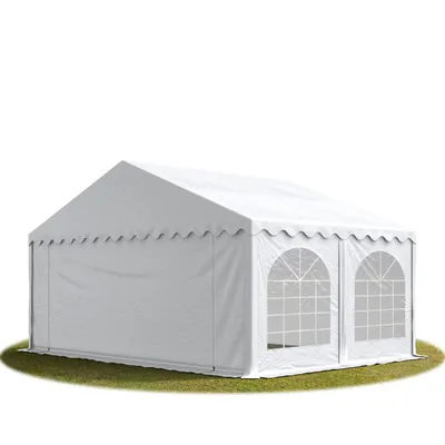 Immagine prodotto di TOOLPORT 5x4 mTendone per feste PREMIUM PVC bianco 100% impermeabile Tendone da esterno Tenda party