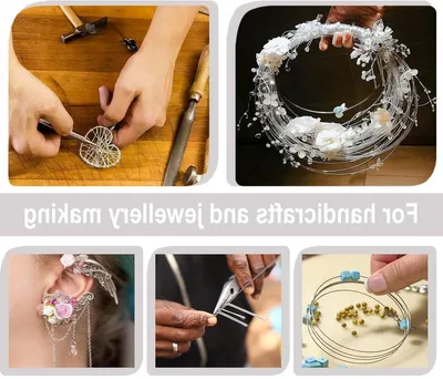 Craft Draht 2mm 30m Silber Aluminium Hobby Draht für Schmuck, Bildhauerei, Kranzherstellung und dekorative Projekte