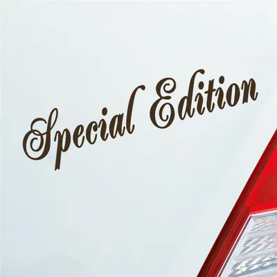 Produktbild von Auto Aufkleber Special Edition Car Tuning Motorrad 15x4 cm Braun Sticker Heckscheibenaufkleber