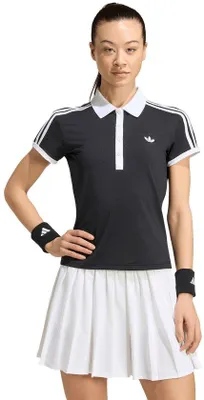 Productafbeelding van ADIDAS KY8892, ADIDAS CLASSICS polo voor dames, zwart-wit, maat S
