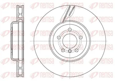 Produktbild von REMSA Bremsscheibe Vorne Links für BMW 5 Touring (F11) 374mm 61598.10