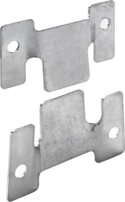 Image de Lot de 2 raccords d'assemblage acier zingue HETTICH, l.100 mm