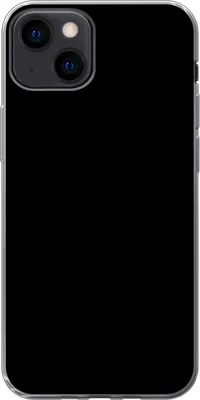 Produktbild von MuchoWow® Handyhülle Schutzhülle Hülle für Telefoonhoesje iPhone 13 Schwarz - Einfarbig Silikon Softcase Handy Hülle - Karteninhaber
