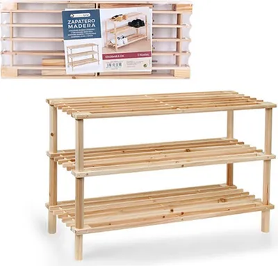 Obrázek produktu pro Dřevěný botník Confortime (3 police)