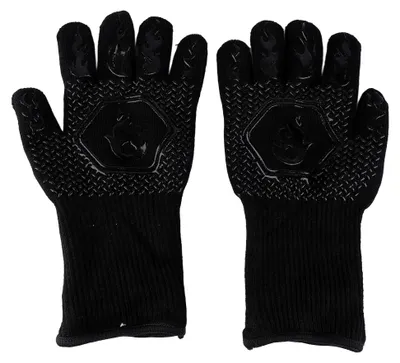 Produktbild von Hitzebeständige Grillhandschuhe, rutschfeste Silikonhandschuhe mit extra langer Manschette, sichere Kochhandschuhe für Grill, Fritteuse, Backen und Camping im Freien