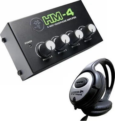 Produktbild von Mackie Kopfhörerverstärker HM-4 4-Kanal mit Kopfhörer