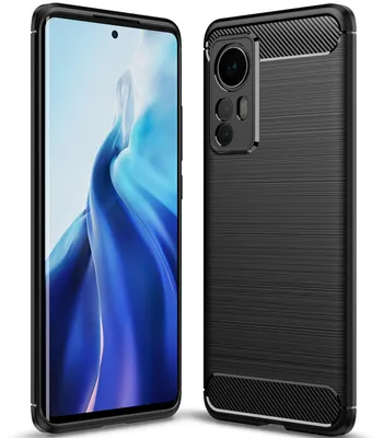 Zdjęcie produktu dla Etui Carbon Look dla Xiaomi 12/Xiaomi 12X - Etui na telefon komórkowy Etui na smartfon TPU