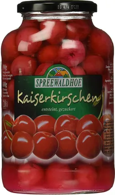 Produktbild von Spreewaldhof Kaiserkirschen entsteint gezuckert 680g 6er Pack