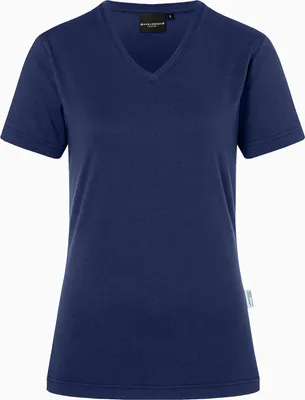 Produktbild von KARLOWSKY Damen T-Shirt CASUAL-FLAIR V-Neck Modern Marine L