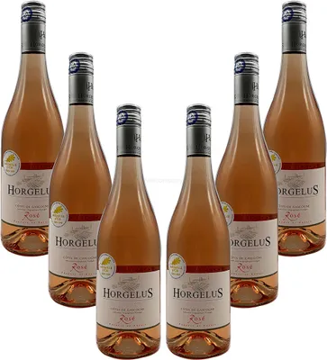 Produktbild von Rose Wein Set - 6x Horgelus Côtes de Gascogne Rosé 750ml (11,5% Vol)- [Enthält Sulfite]