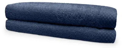 Produktbild von Eleganzzz Frottee-Handtuch 50x100cm – Blau  – 50x100  – 100% Baumwolle – saugstark