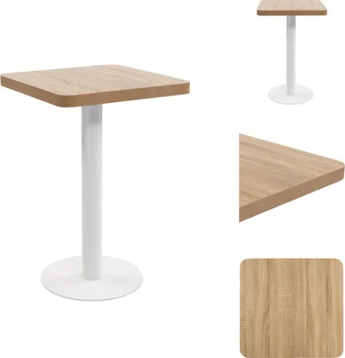 Produktbild von vidaXL Bistrotisch Hellbraun 50x50 cm MDF -  Esstische