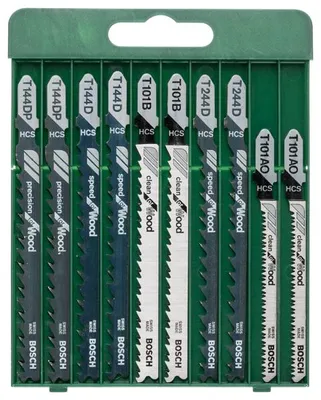 Produktbild von Stichsägeblatt-Set T-Schaft, 2x T 144 D/T 244 D/T 101 B/T 101 AO/T 144 DP,10tlg.