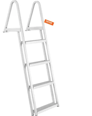 Produktbild von VEVOR Dockleiter, 4 abnehmbare Stufen, 159 kg Tragkraft, Bootsleiter aus Alumini