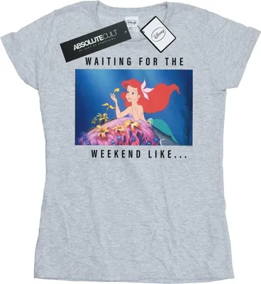 Produktbild von Disney Princess - "Waiting For The Weekend" T-Shirt für Damen BI37128 (XL) (Grau)
