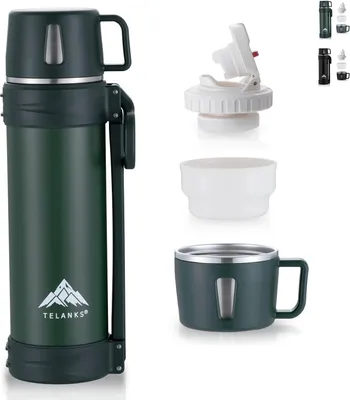 Obrázek produktu pro Termoska z nerezové oceli - 1,5 litru - ideální pro kempování a turistiku