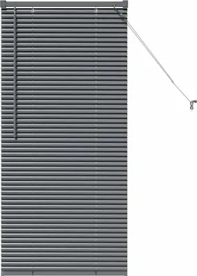 Immagine prodotto di vidaXL Tende veneziane grigio scuro, 130 x 60 cm, in alluminio