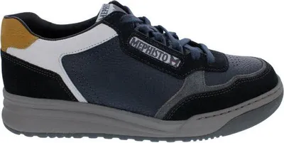 Produktbild von Mephisto Norwin Sneaker, Velour- / Glattleder, Blue (dunkelblau), Soft-Air Technologie, Weite G 43