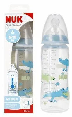 Image de Biberon NUK First Choice+ de 360 ml, avec indicateur de température, tétine en silicone XL