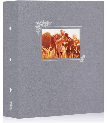 Produktbild von Fotoalbum Leinen Grau 1000 Fotos 11,5x15cm Einsteckalbum für Vertikale und Horizontale Bilder