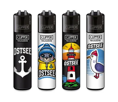 Produktbild von Clipper Feuerzeug 4er Set FFX Ostsee