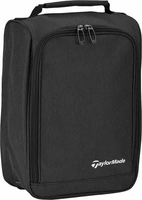 Produktbild von TaylorMade Golf-Schuhtasche Schwarz mit Belüftungsöffnungen zur Feuchtigkeitsregulierung