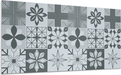Produktbild von Geometrische Muster Im Mosaik – Selbstklebende Fliesen – Wandverkleidung – Wandpaneel – PVC Fliesen – Vinylflisen – PCV Flisen – Selbstklebend – Wanddeko – 10 Stück 100 x 50 cm
