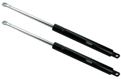 Produktbild von Gasfeder für Bettlift 1000N - 40cm, Teleskop-Stoßdämpfer, ideal für Bettgestelle, hoher Komfort und einfache Montage, universell einsetzbar.