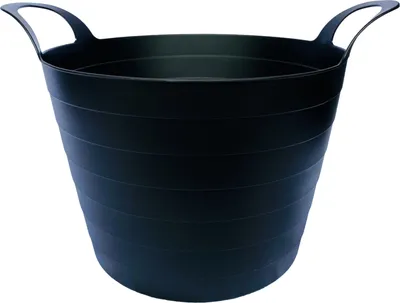 Produktbild von Flexikorb Wäschekorb Garteneimer Blumenkübel Futtereimer Flexi 30 L Schwarz
