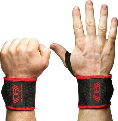 Imagen del producto de Muñequeras de velcro para levantamiento de pesas - Bandas para muñecas para gimnasio
