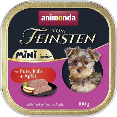 Immagine prodotto di ANIMONDA Vom Feinsten Mini Junior con tacchino, vitello + mela 100g